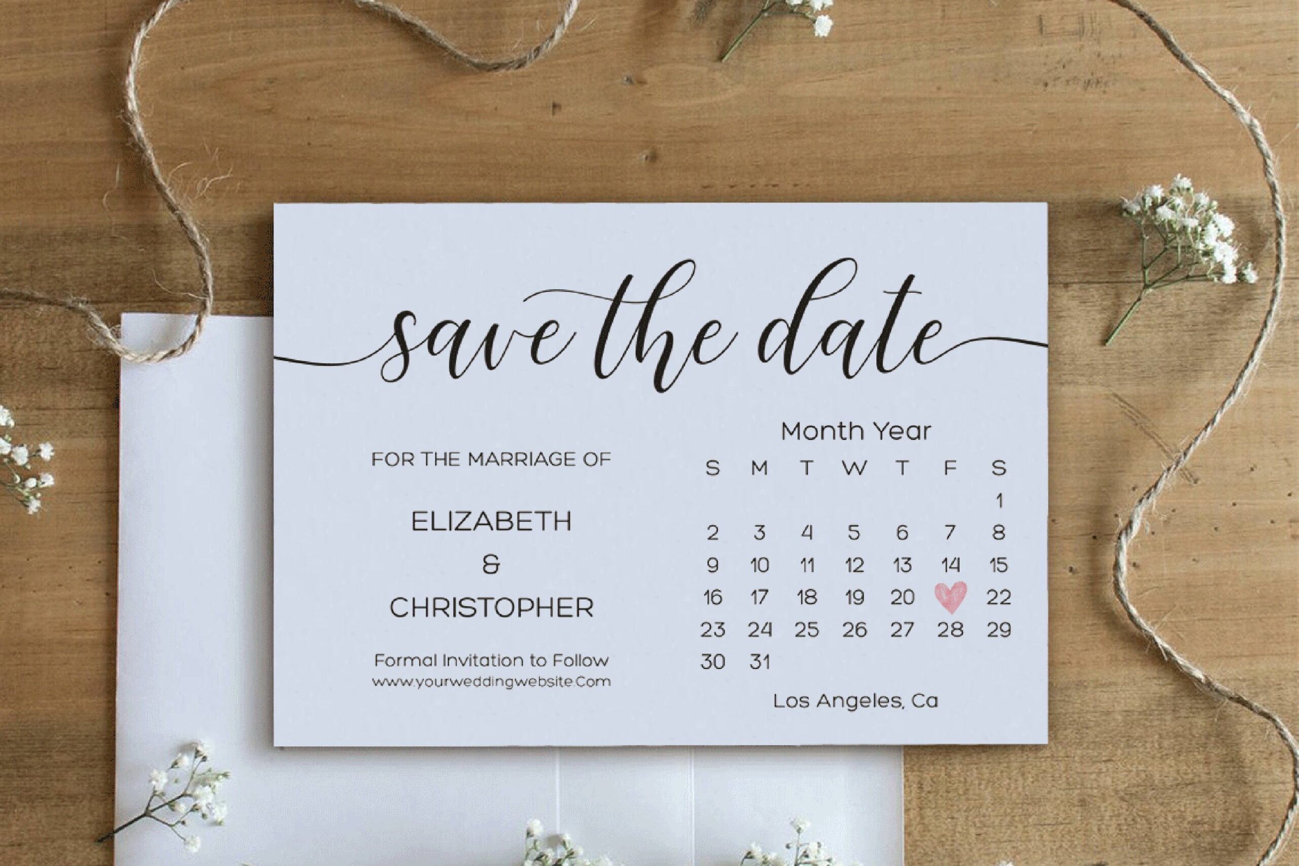 printable save the date card templates