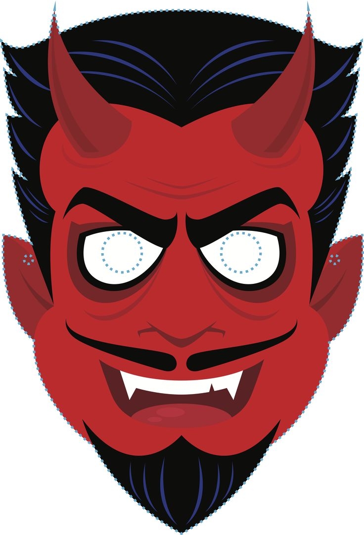 Printable Scary Halloween Faces Printable JD