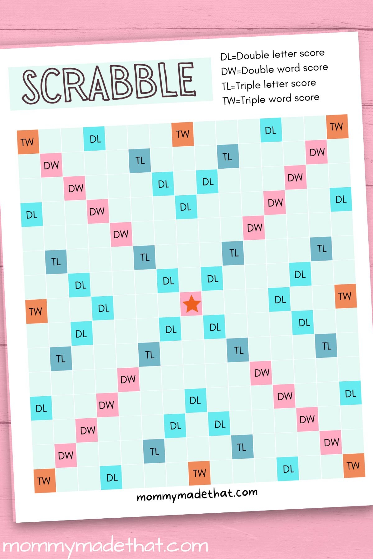 Printable Scrabble Board Grab The Free Game 