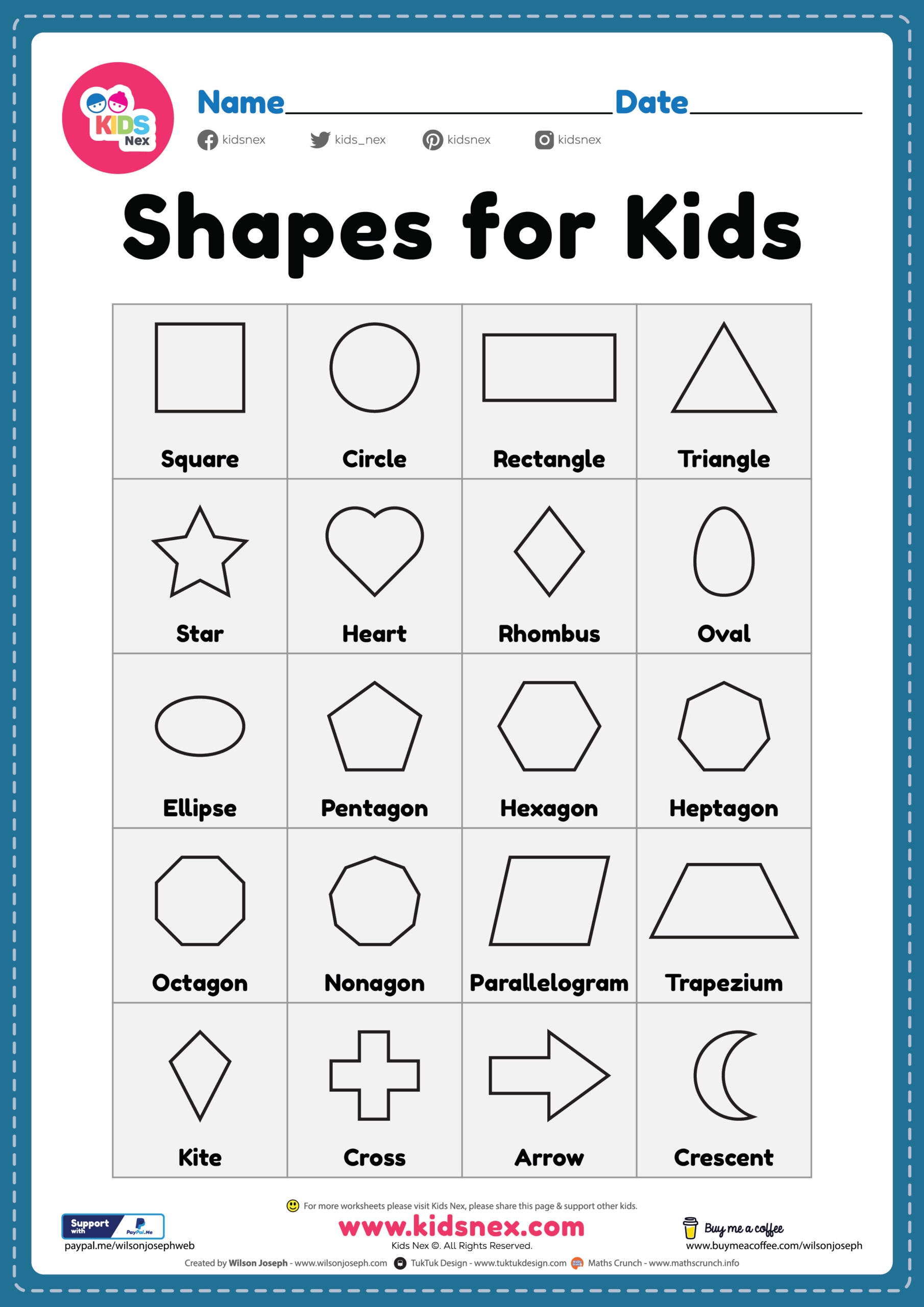 printable preschool shape activities and crafts