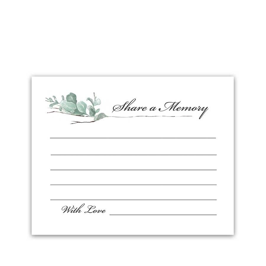 Printable Share A Memory Card Template Free Deborah Fulton