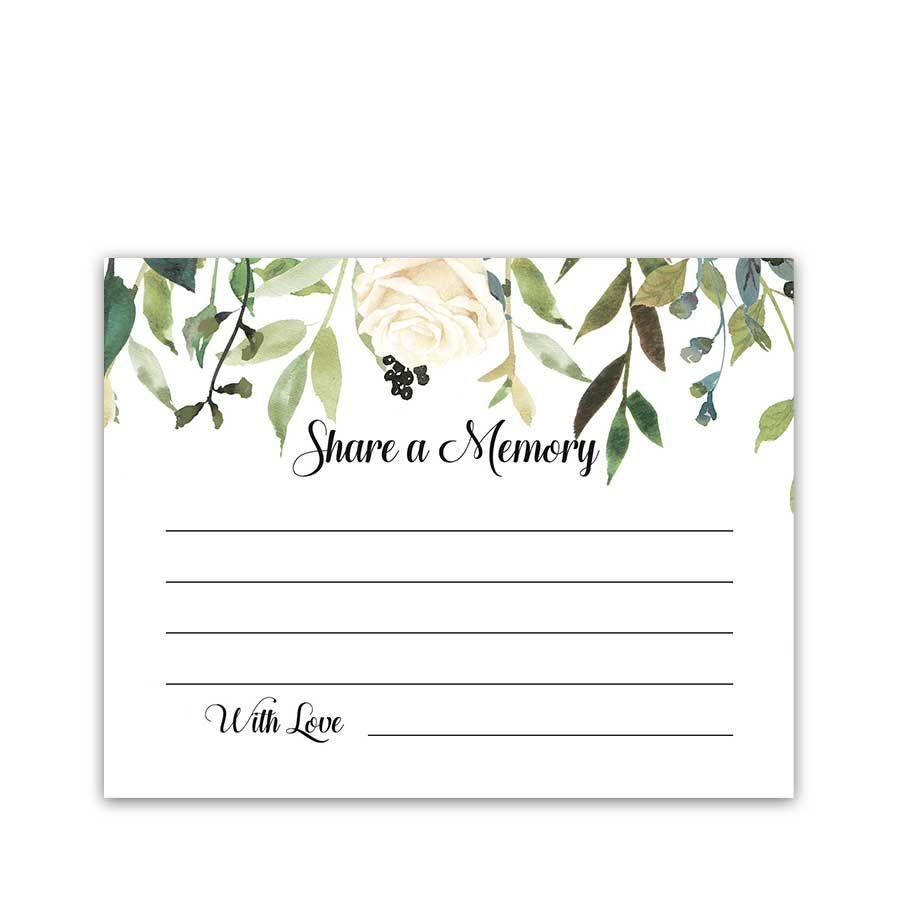 Printable Share A Memory Card Template Free Deborah Fulton