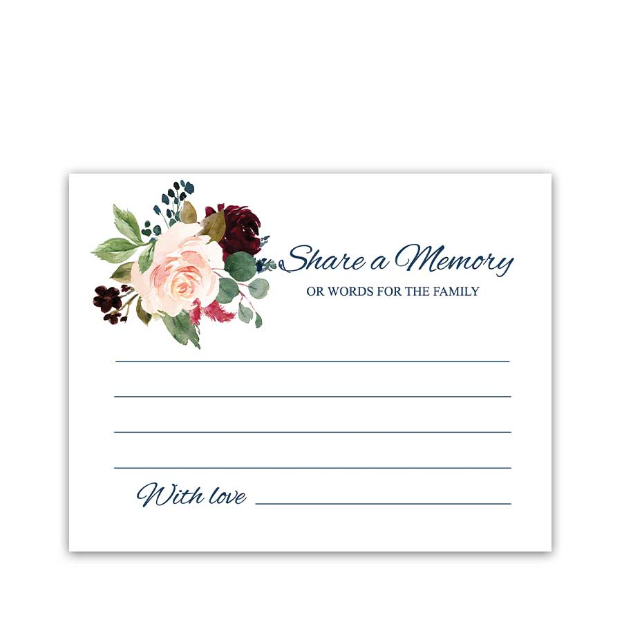 Printable Share A Memory Card Template Free Deborah Fulton