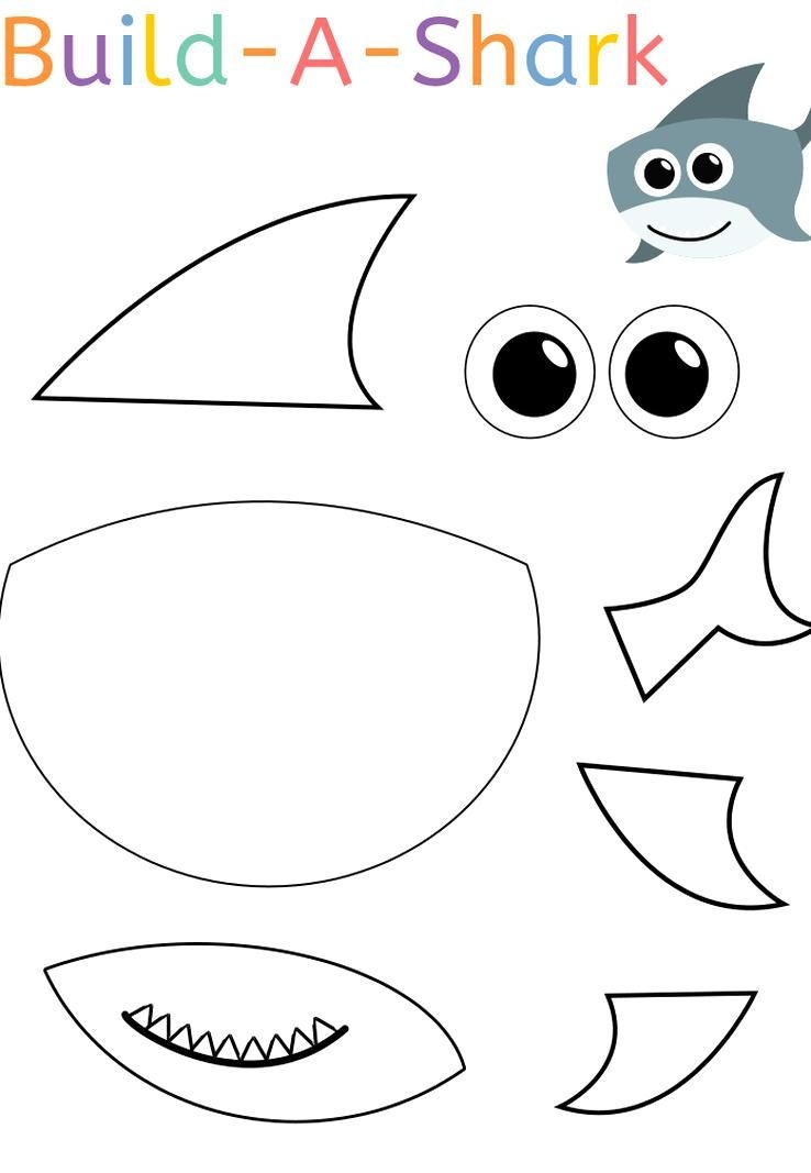 Printable Shark Craft Template