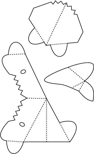 Printable Shark Pop Up Card Template Free Printable Templates