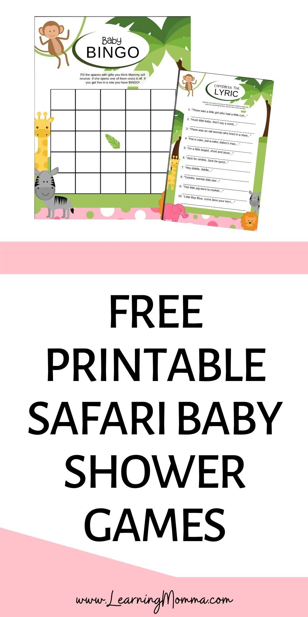 Printable Shower Games