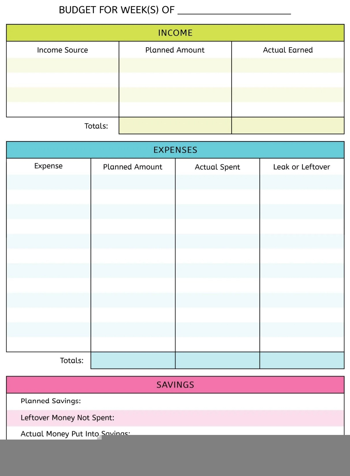 activity printable