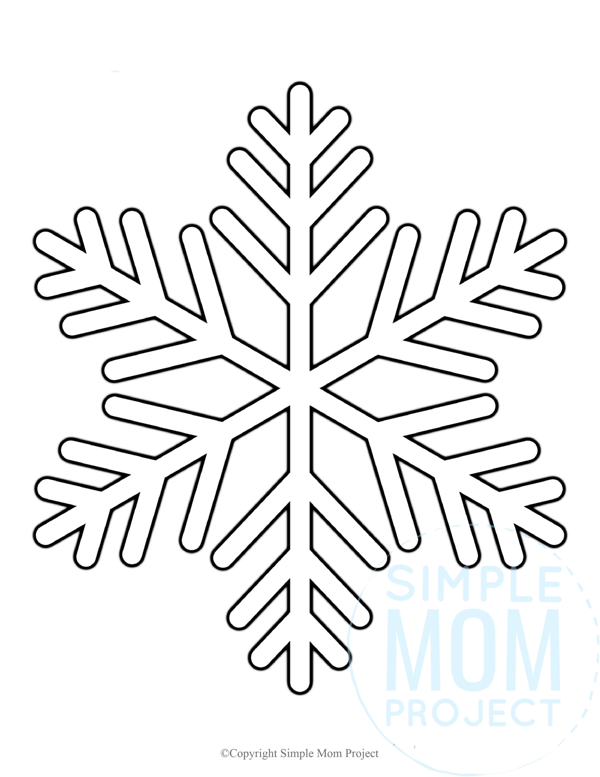 printable pictures of snowflakes