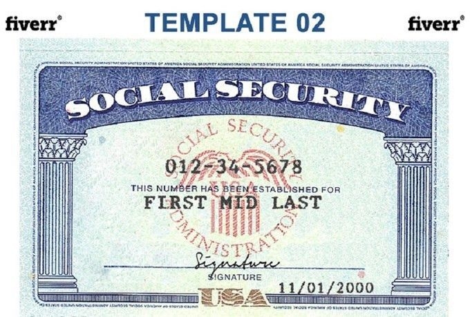 Printable Social Security Card Template Pdf Free Printable Word Searches