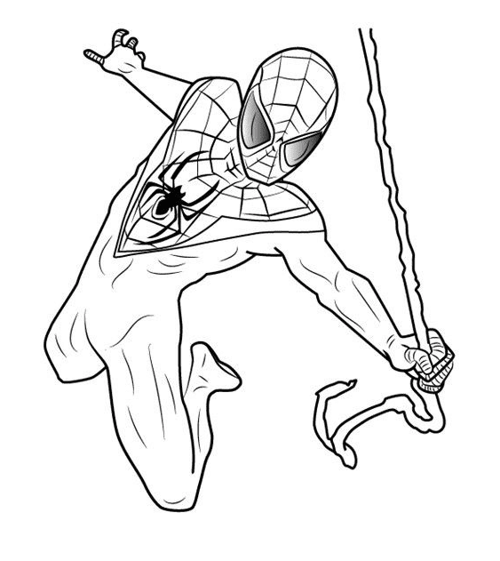Printable Spider man Miles Morales Coloring Page Free Printable 