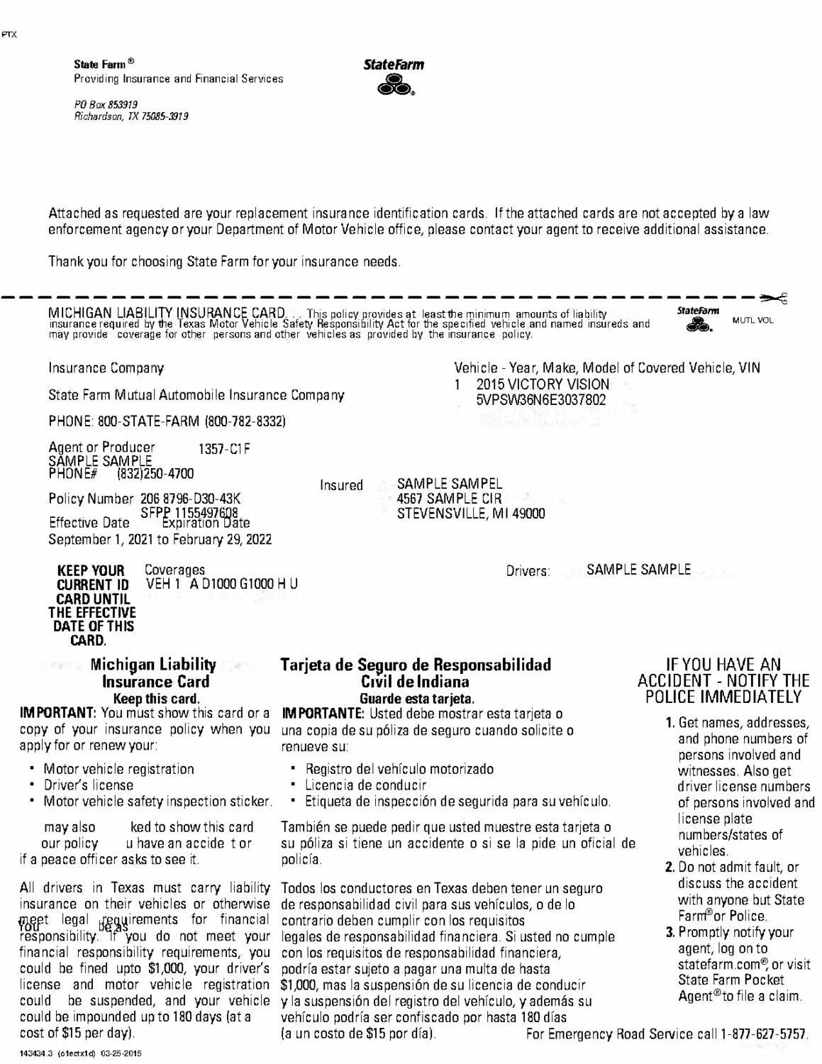 Printable State Farm Insurance Card Template Printable Word Searches