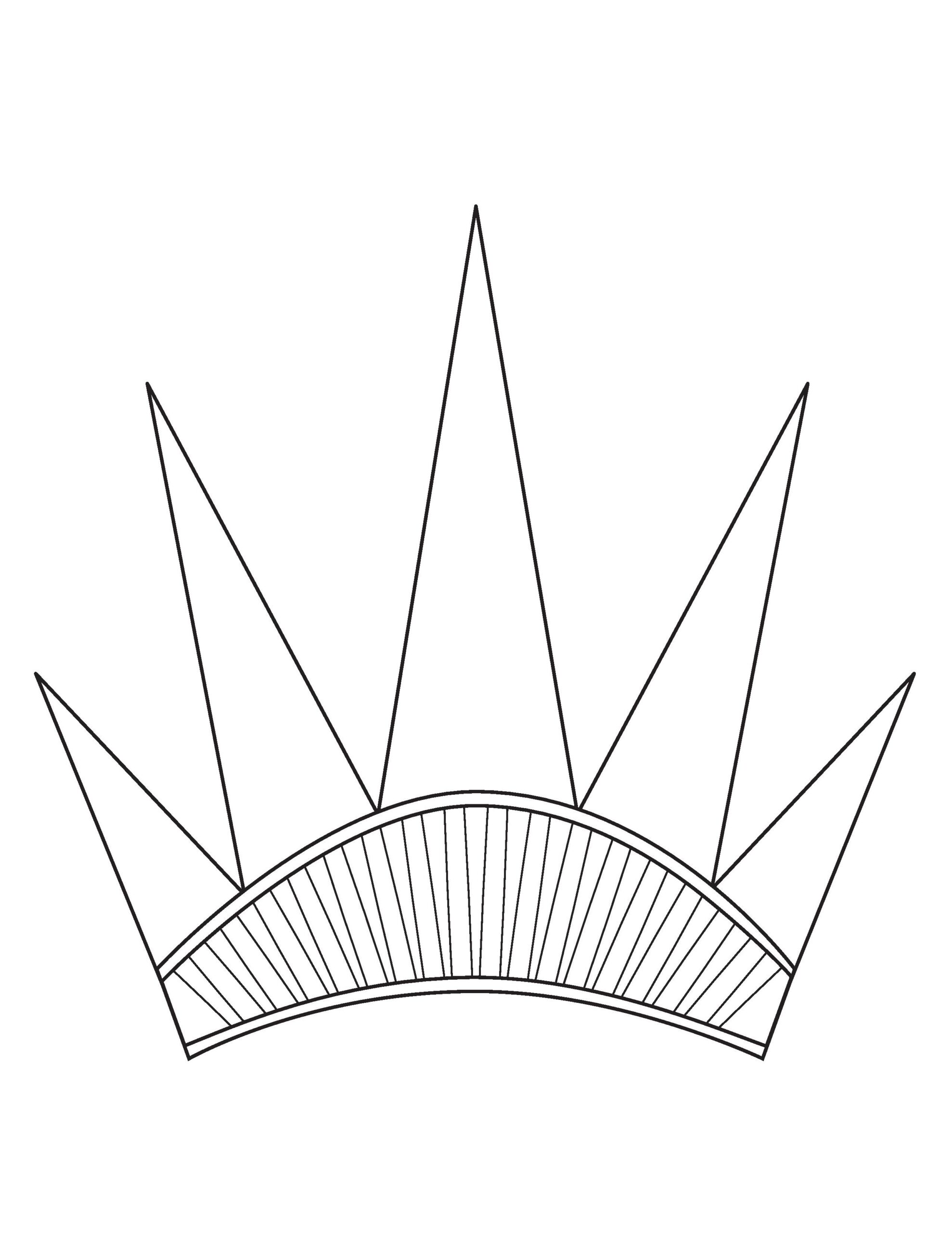 Printable Statue Of Liberty Crown Template Printable Templates
