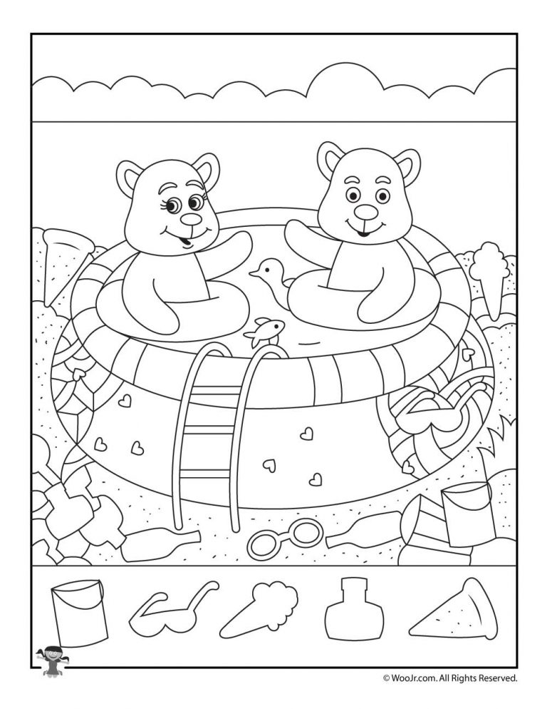 Printable Summer Hidden Picture Activity Pages Woo Jr Kids 