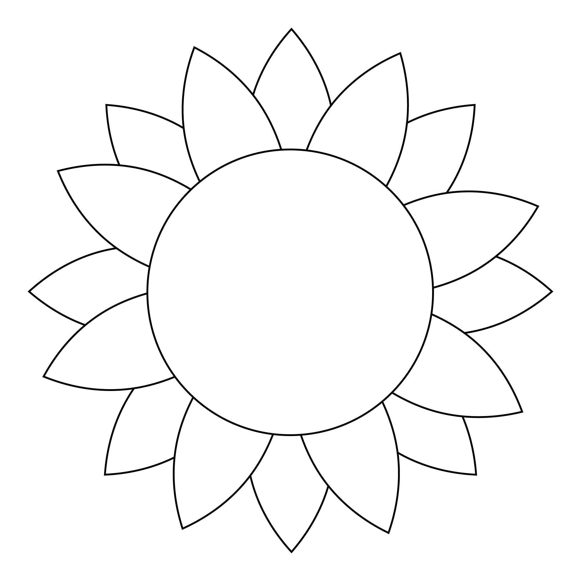 Printable Sunflowers
