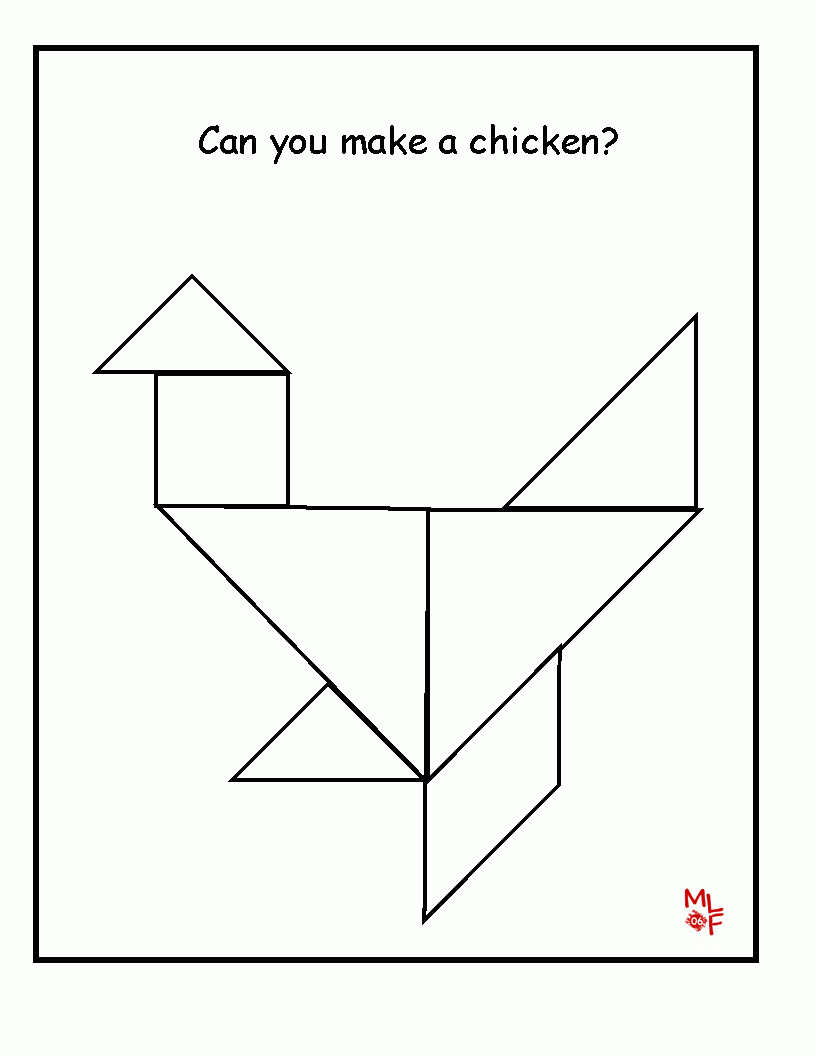 Printable Tangram Outlines