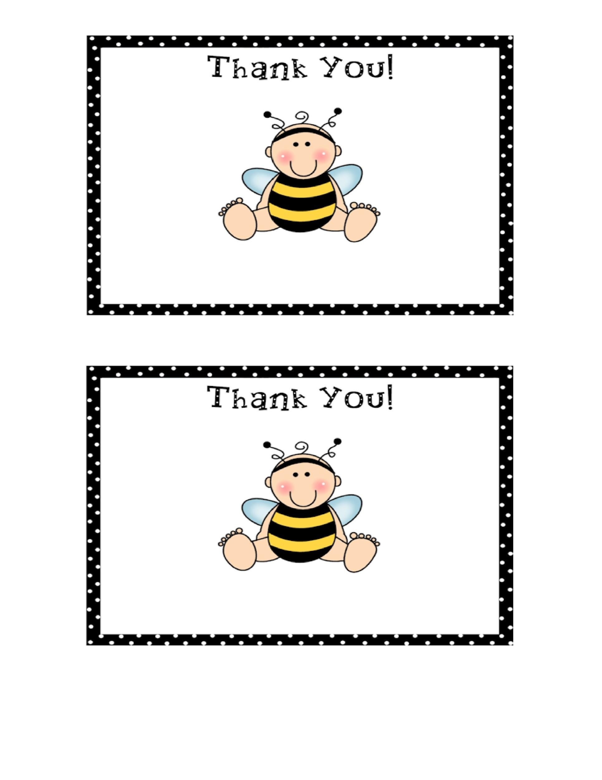 Printable Thank You Card Template Word Printable Templates