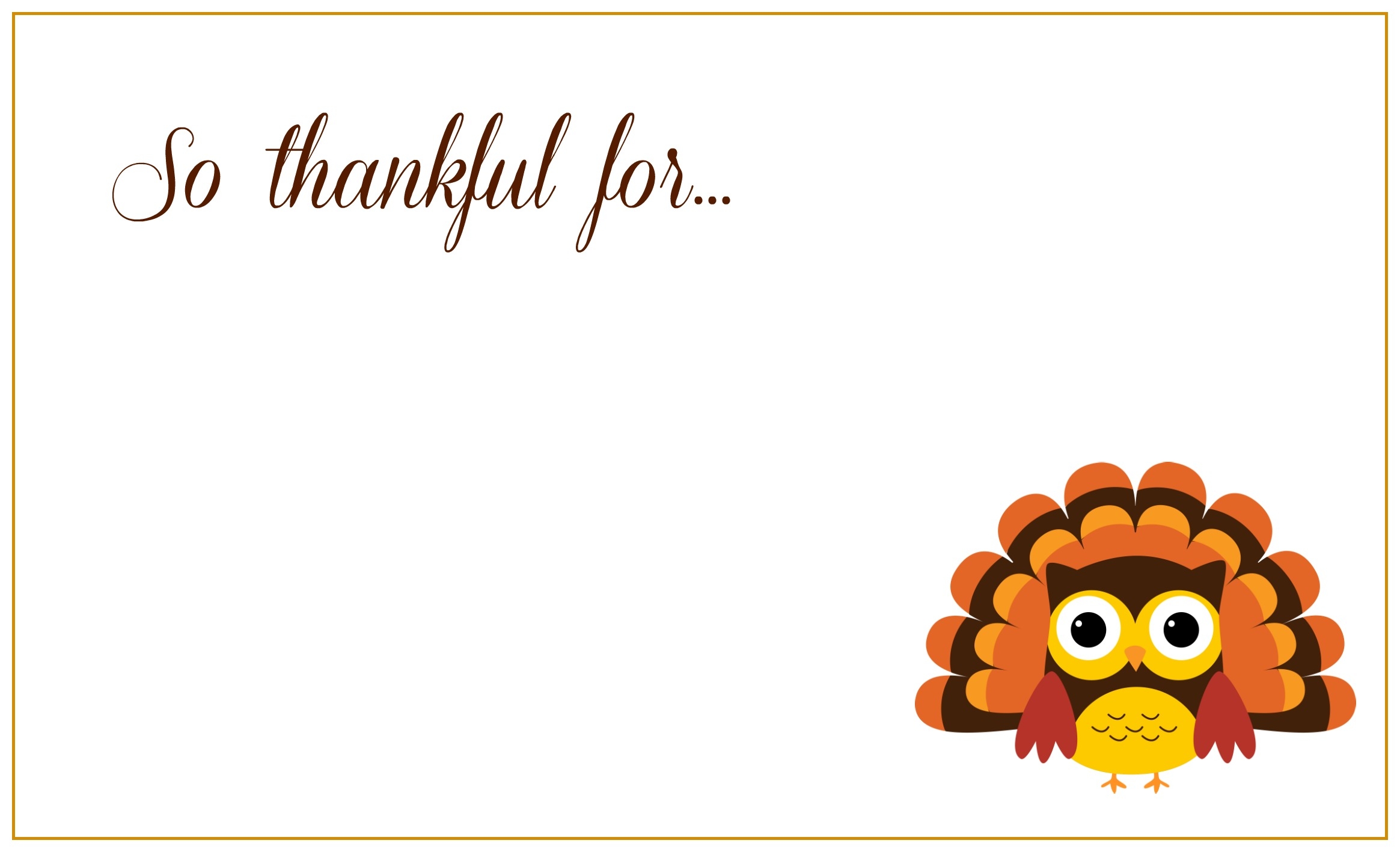 Printable Thanksgiving Place Cards Template Printable Word Searches