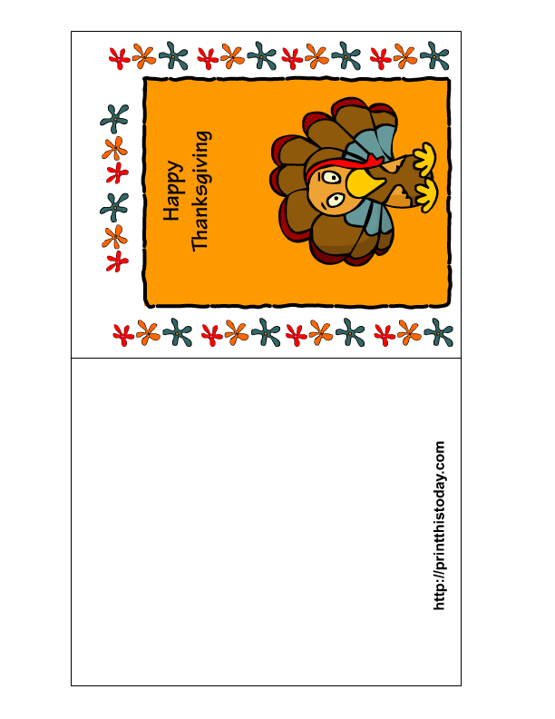 Printable Thanksgiving Postcards