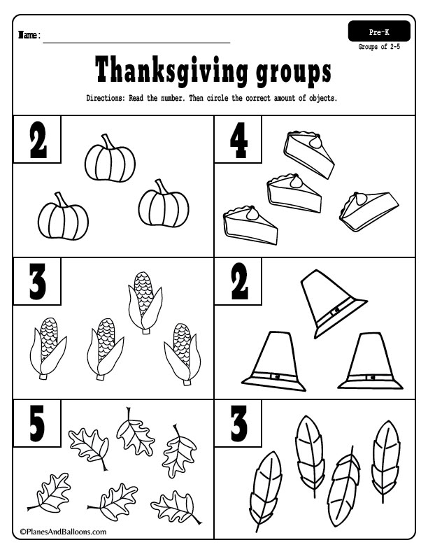 Printable Thanksgiving Preschool Activities Printable Calendars AT A 