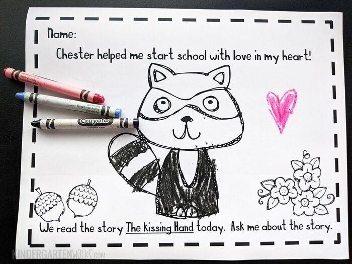Printable The Kissing Hand Activities Printable Calendars AT A GLANCE