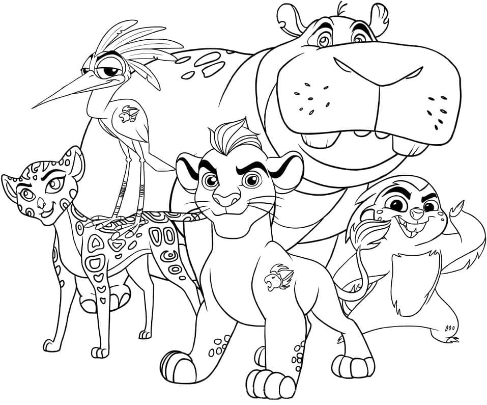 Printable The Lion Guard Coloring Page Free Printable Coloring Pages 
