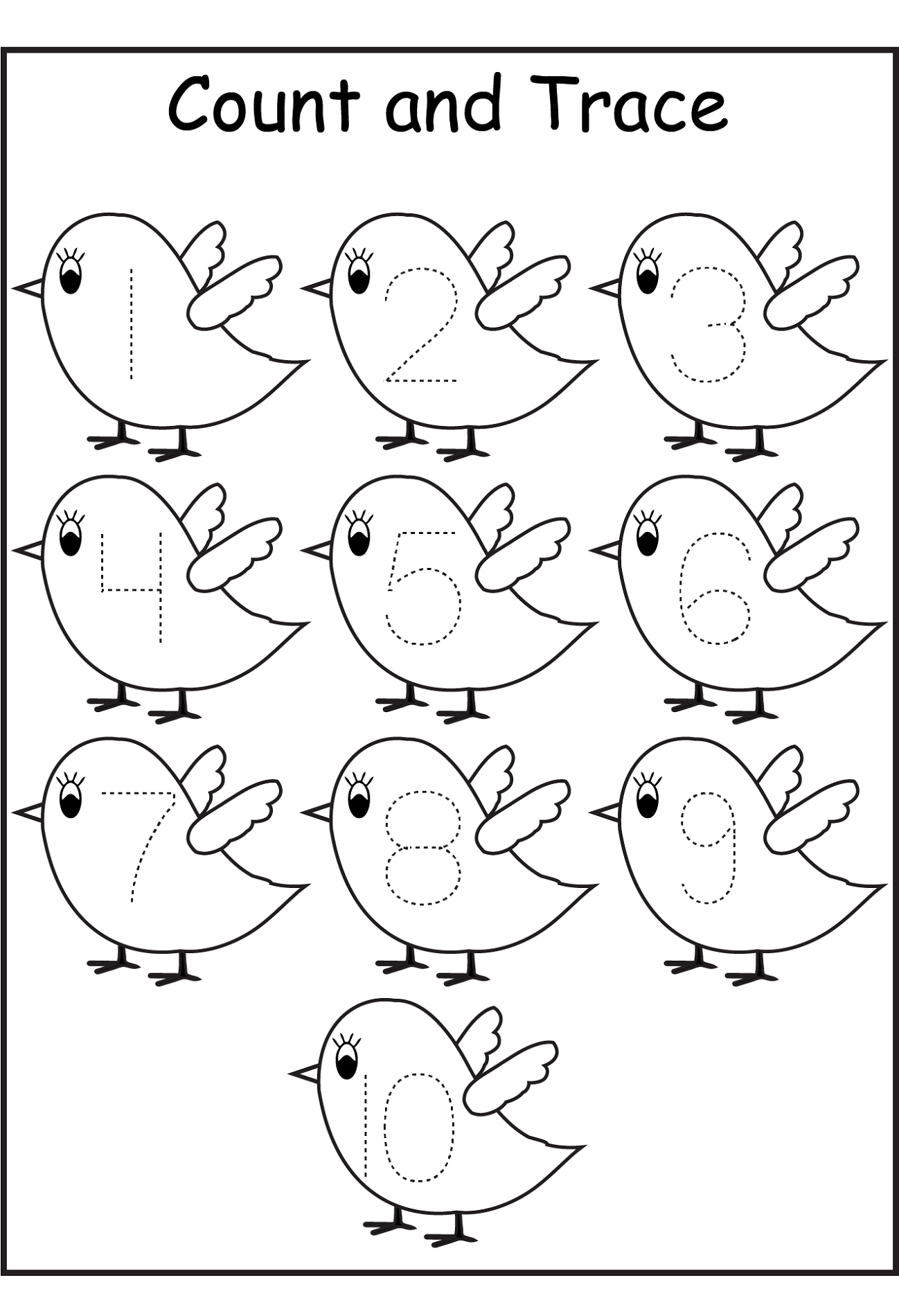 Printable Tracing Numbers Worksheets Printable Calendars AT A GLANCE
