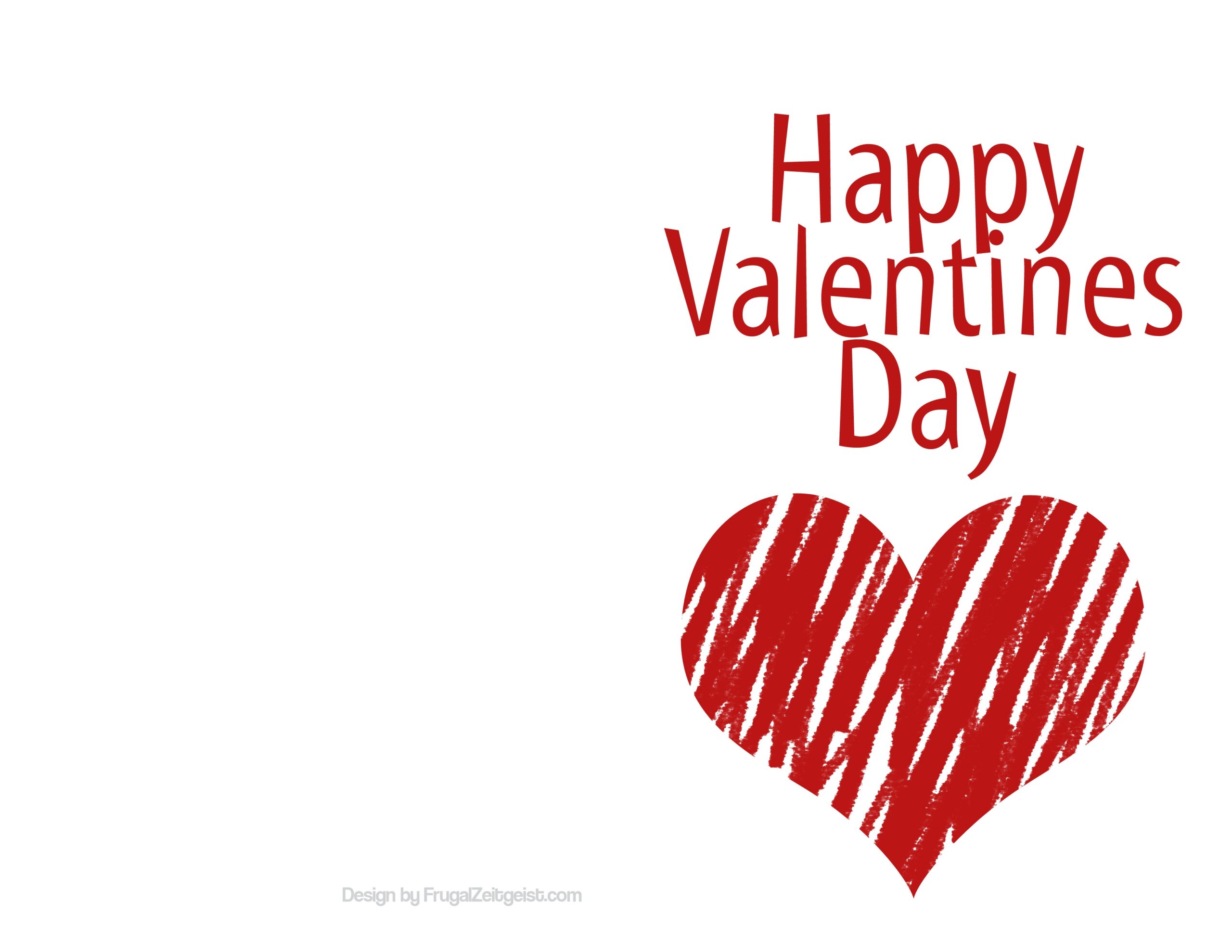 printable valentines card template
