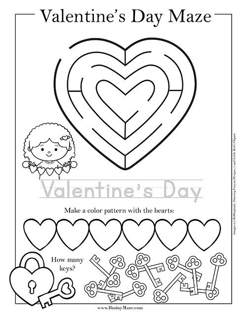 Printable Valentine 39 s Day Activity Sheets