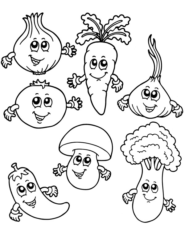 free printable pictures of vegetables