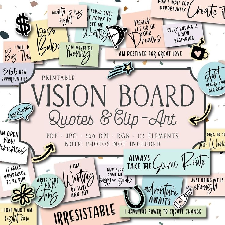 vision board printable pictures