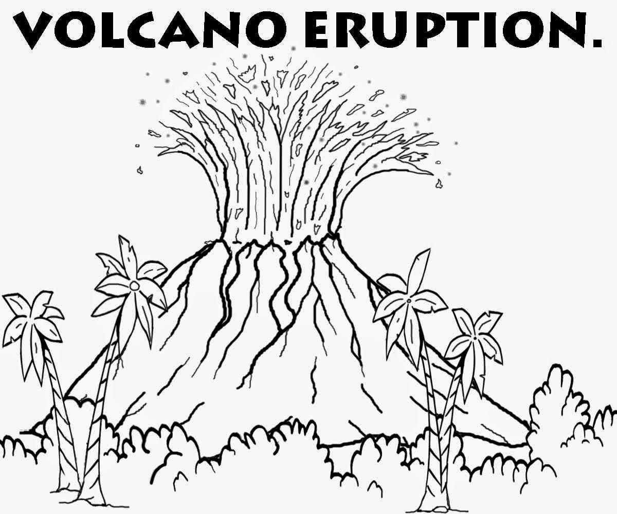 printable volcano pictures