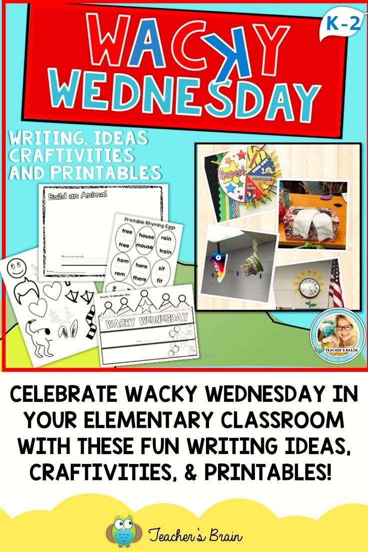 Printable Wacky Wednesday Activities