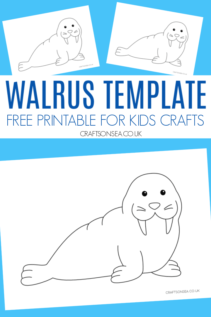 printable walrus craft template