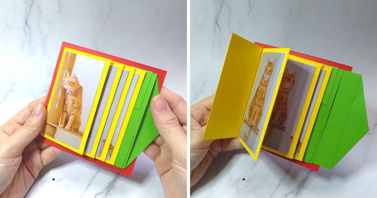 Printable Waterfall Card Template And Instructions Joy In Crafting