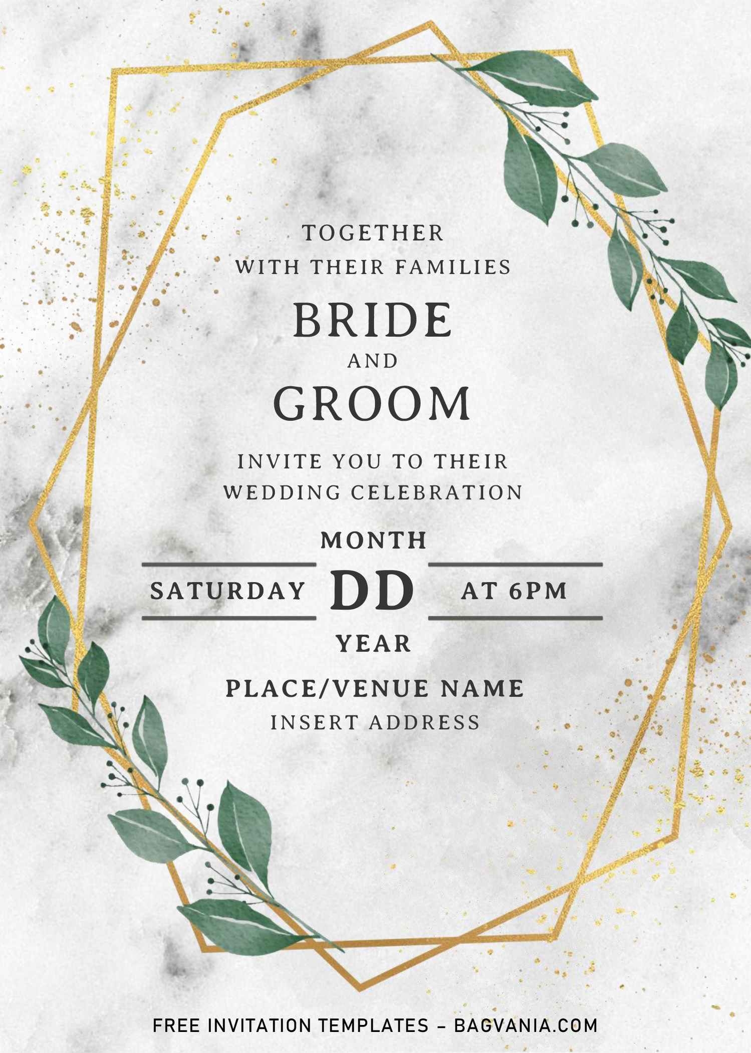 Printable Wedding Card Template At Webchanelblog Blog