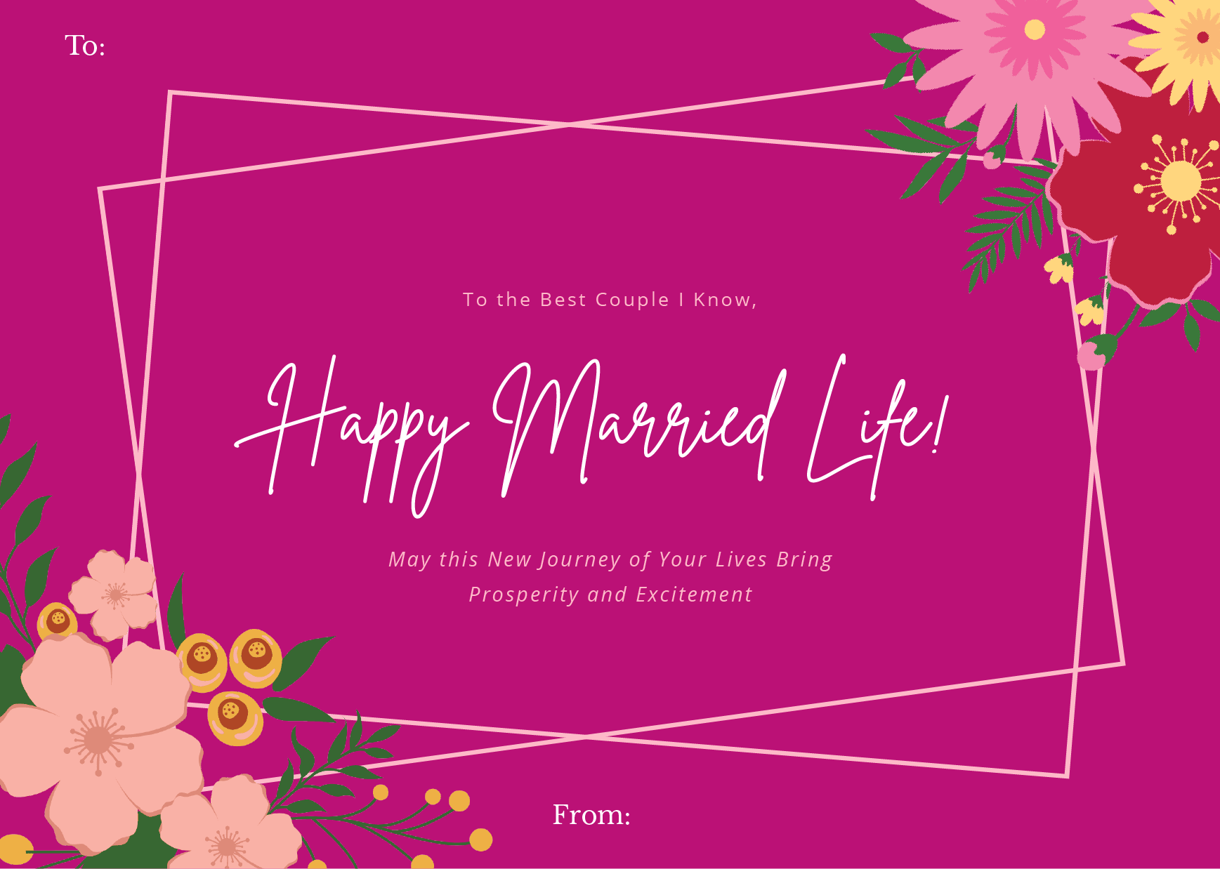 printable wedding card template