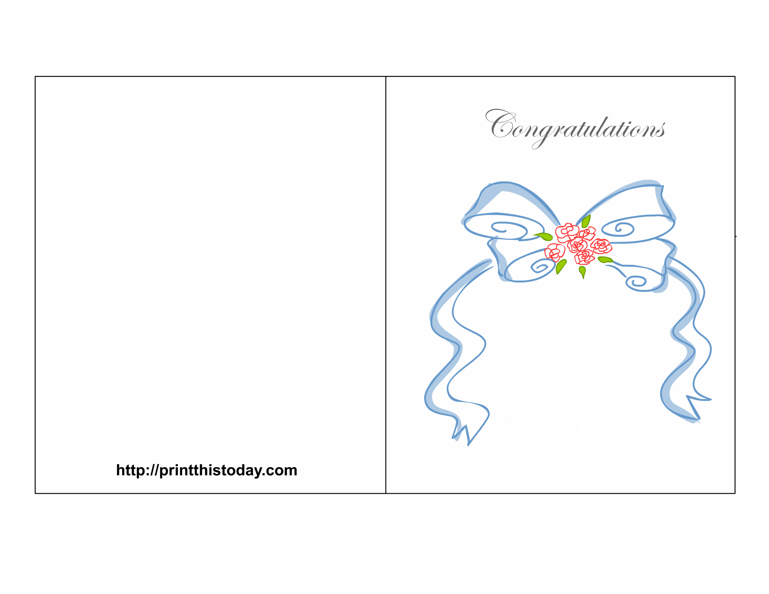Printable Wedding Card Template