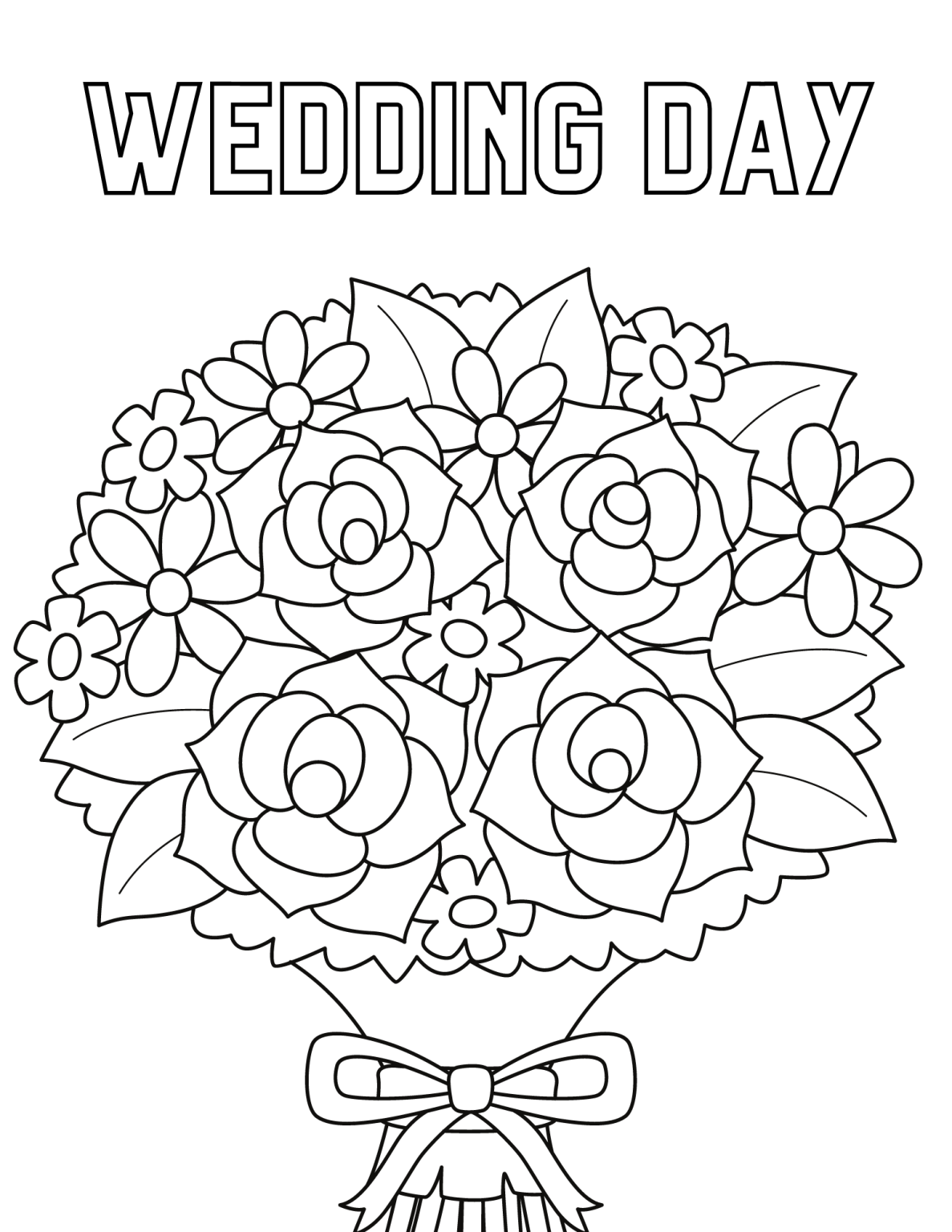 Printable Wedding Coloring Pages And Activity Sheets Vrogue co
