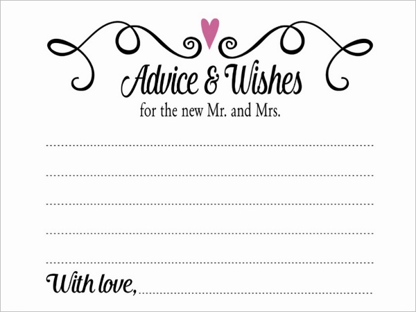 Printable Wedding Gift Card Template Free Templates Printable