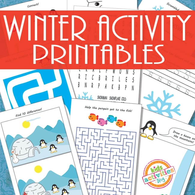 Printable Winter Activity Sheets For Kids Kids Activities Blog