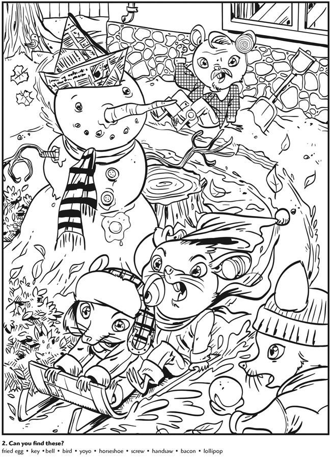 Printable Winter Hidden Pictures Printable New Year Banners