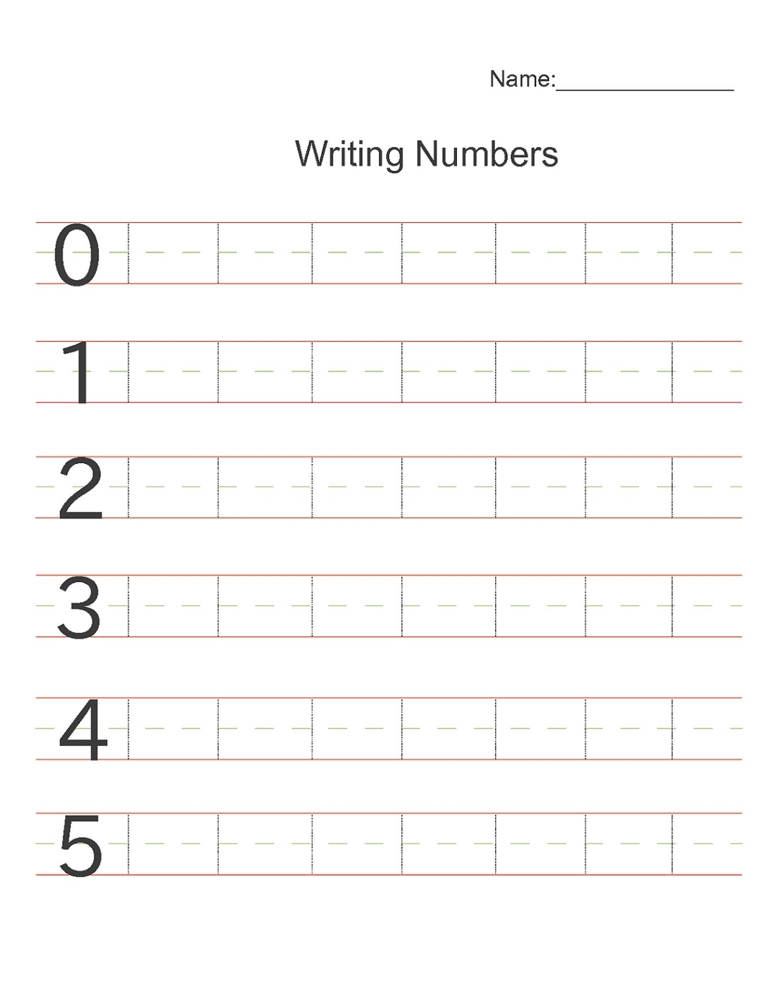 Printable Writing Numbers Worksheets 101 Activity