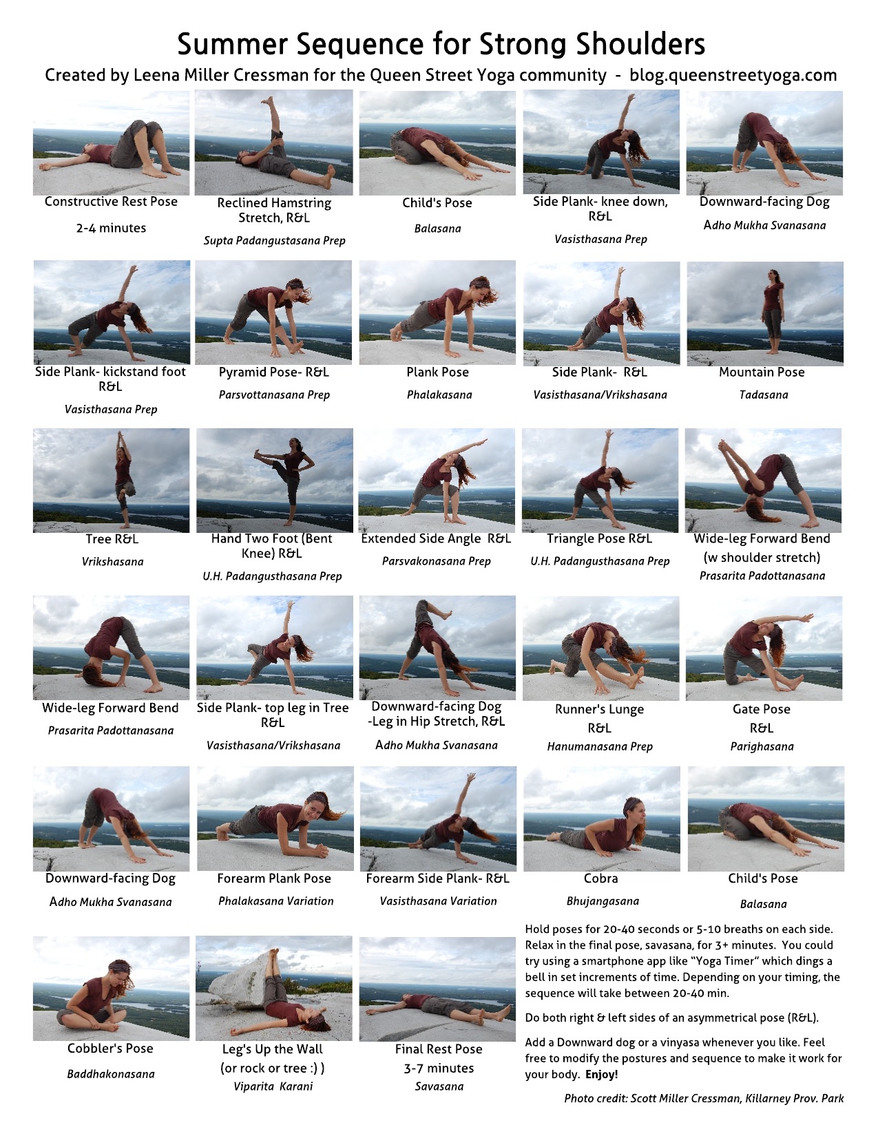 Printable Yoga Sequence Startcal