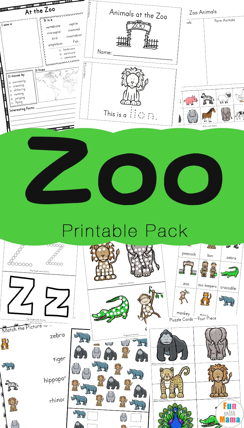 Printable Zoo Activities