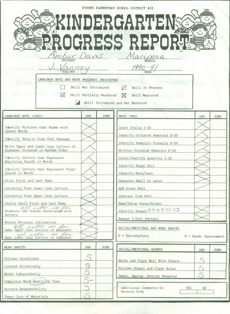Progress Report Card Sample Under bergdorfbib co Printable 