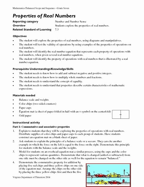 Properties Of Real Numbers Worksheet Lovely Properties Real Numbers 