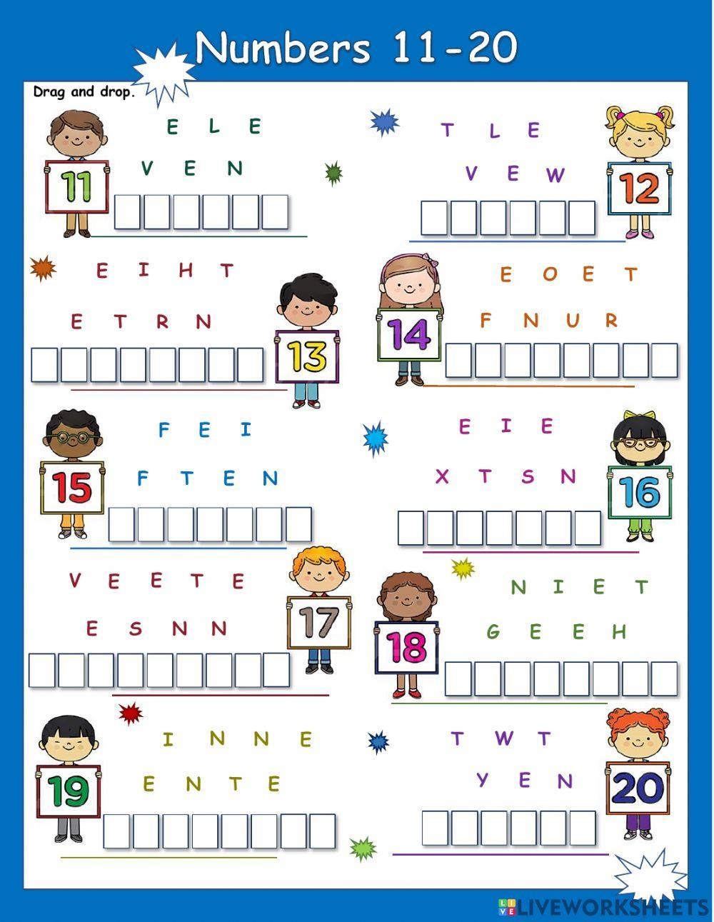 Put The Numbers In Order 11 20 Worksheet Twisty Noodle Worksheets 
