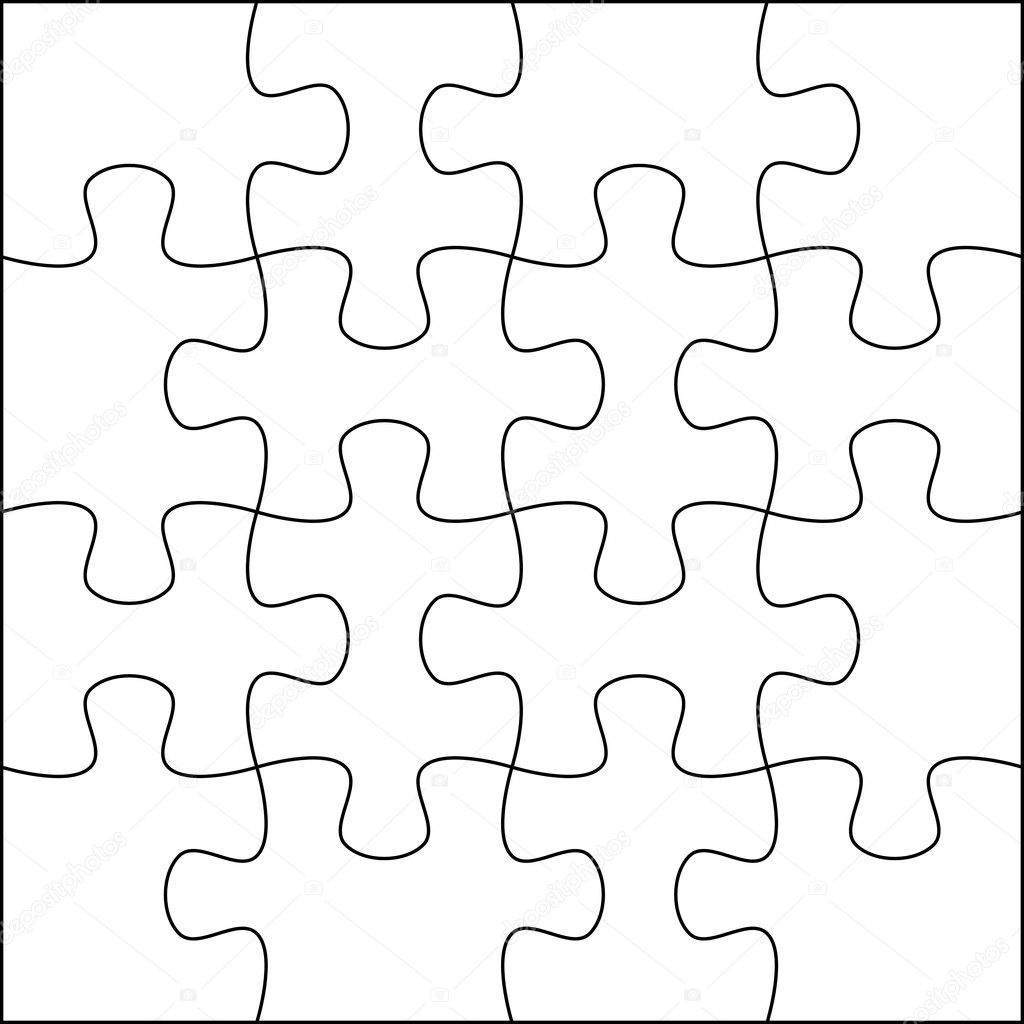 4x4 puzzle template