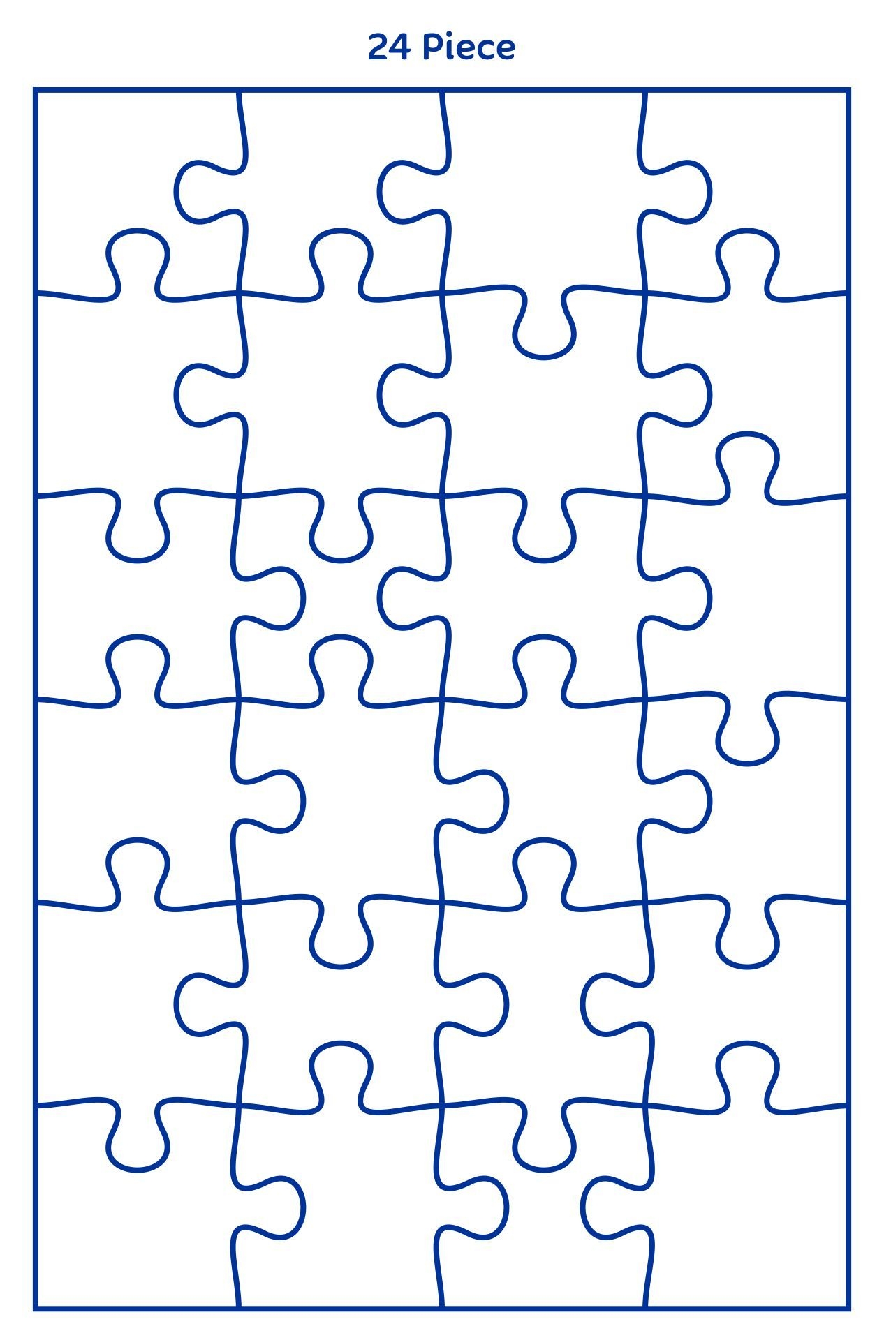 15 Piece Puzzle Template Kids Printable 15 Piece Puzzle Template Kids Printable