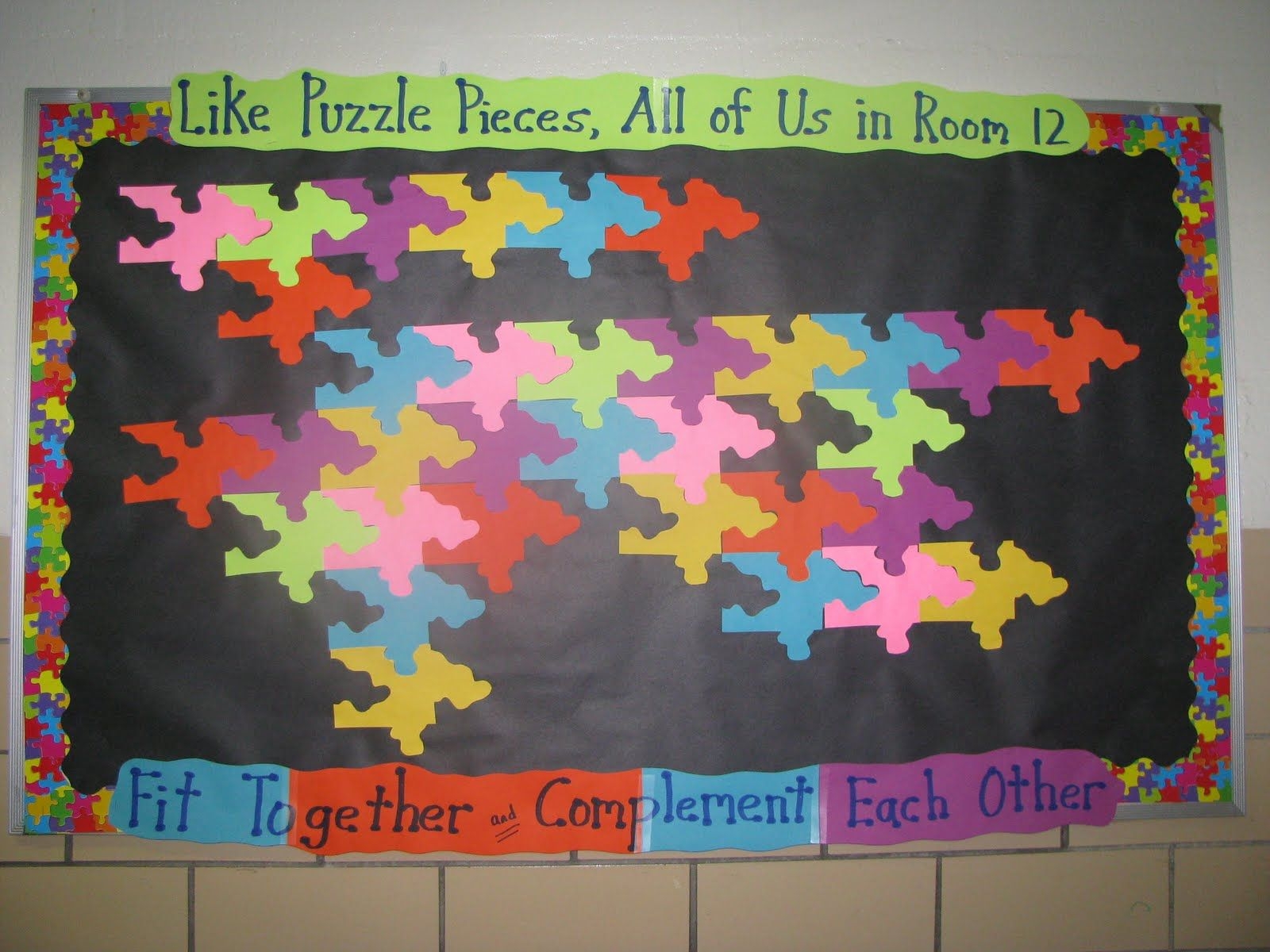 Puzzle Piece Template For Bulletin Board Printable Word Searches